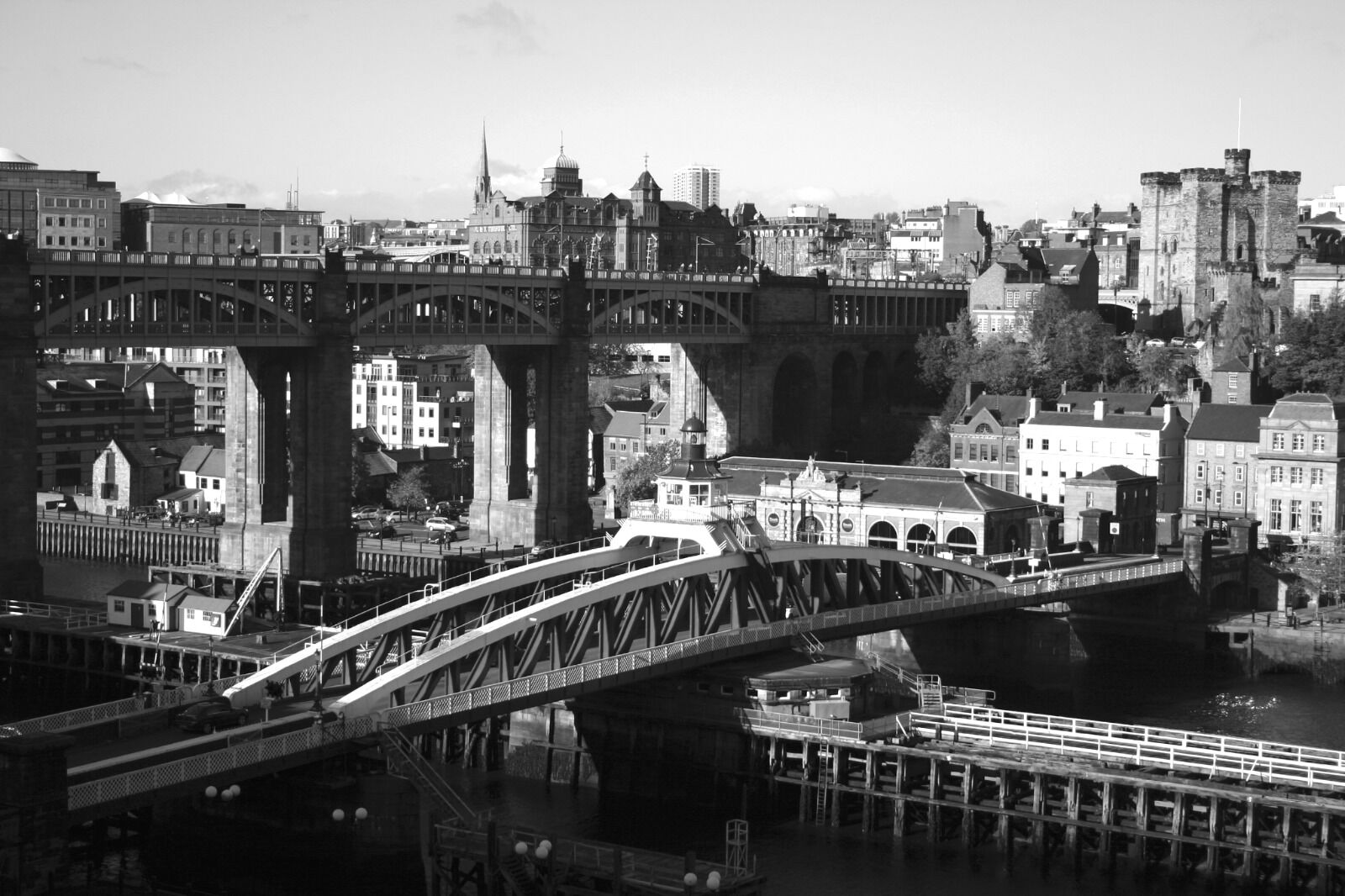 Newcastle High Level Bridge and Swing Bridge