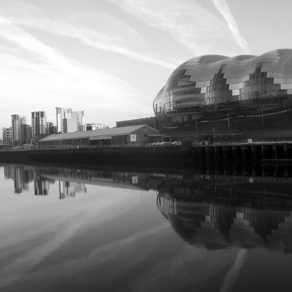Quayside Reflection Millennium Bridge