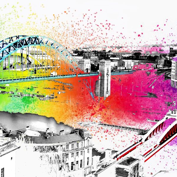 Newcastle Tyne Bridge and Swing Bridge