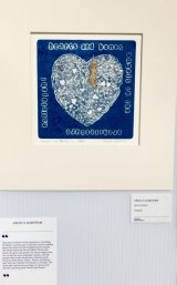 Hearts and Bones Collograph SOLD