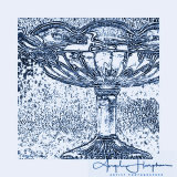 Edwardian Glass Dish Blue