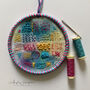 Hoop Art Hand Embroidered Roundel SOLD