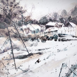 Allotments in the snow 4