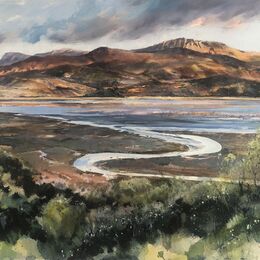 Cadair Idris Cadair idris wales snowdonia oil painting commission landscape oil on raw linen