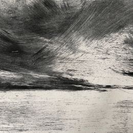 Weather on the West Coast of Scotland Monoprint, monochrome,weather, West Coast of Scotland, 29cm x 20cm
