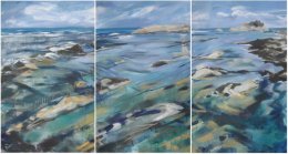 Blue water triptych