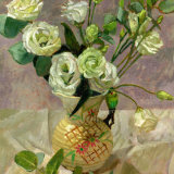 Lisianthus and Eucalyptus