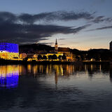 Jill - Night time lights on the Danube