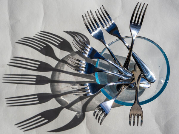 7 - A bowl of forks