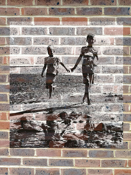 Fun in the sea street art