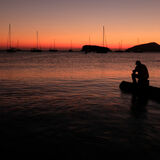 Guy Partington - The Thinker At Sunset