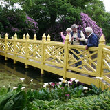 Yellow Bridge with Rhododendrons
