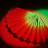 Coloured paper fan