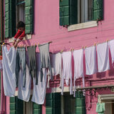 Rod Armstrong - Washing through the window, Burano