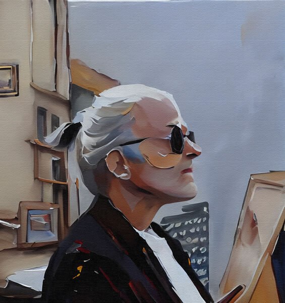 Street Photography Tourist in Greece Cubism