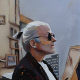 Street Photography Tourist in Greece Cubism