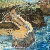 Boscastle Quay Painting, Boscastle Harbour, Summer Boscastle Quay Boscastle Harbour summer original Cornwall painting