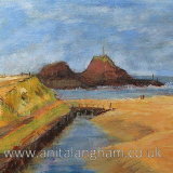 Bude Beach Painting Summer Bude Beach painting Summerleaze beach framed original