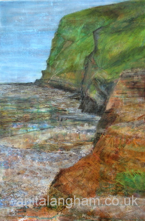 Crackington Haven Beach painting framed original