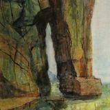 Bossiney Beach Painting Elephant Rock Bossiney Beach Tintagel Painting Elephant Rock Cornwall framed painting