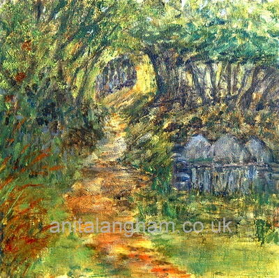 Valency Valley, Boscastle Painting woods