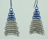 Blue Arrowhead Earrings