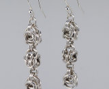 Sterling Silver Byzantine Knot Earrings