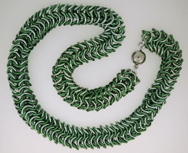 Shades of Green Rope Necklace