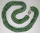 Shades of Green Rope Necklace
