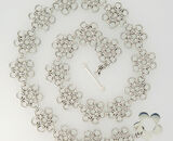 Japanese Flower Sterling Silver Necklace