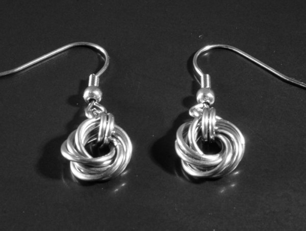Stainless Steel Mobius Knot earrings