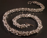 Stainless Steel Byzantine Necklace