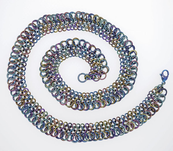 Titanium Lace Necklace