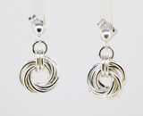 Sterling Silver Mobius Knot earrings