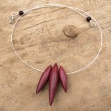 Purpleheart Drops Necklace