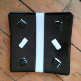 Fused glass plates and bowls