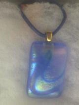 Blue dichroic pendant