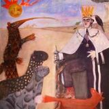 Anne Russell at gallery  . Painting eco -protest ation