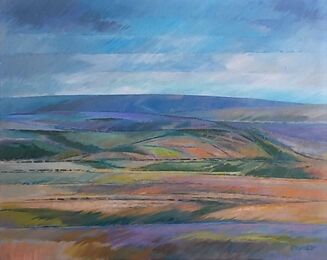 Stretching Away, Moors near Danby. Oil