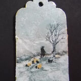GATHERING IN THE SHEEP - gift tag 4x7cm single