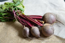 Beetroot on Hessian