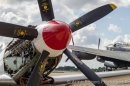 Spitfire Prop and Engine Detail, Lancaster PA474 Starting Behind