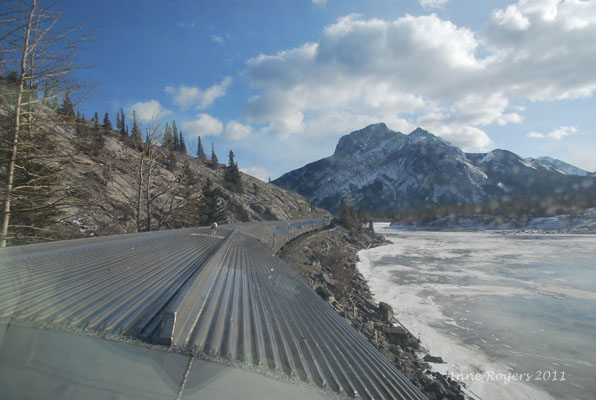 'The Canadian' Travels Through The Rocky Mountains in Winter