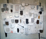 White Table with black spoon 44x48ins oil(sold)