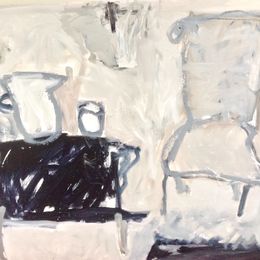 Small Table Large Vase<br>Oil on Canvas, 91x120cm