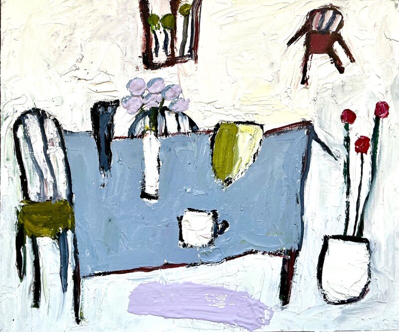Blue Table, White Mug (sold)
