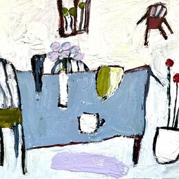 Blue Table, White Mug (sold)