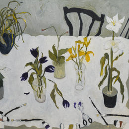 Setting Up<br>Oil on Canvas, Framed, 91x120cm<br>SOLD