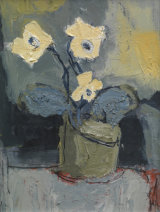 White Flower, Grey Pot SOLD