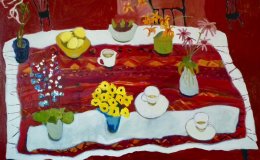 Black Eyed Susan and the Moroccan Runner (sold)